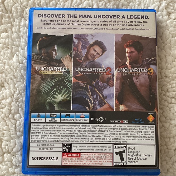 Uncharted The Nathan Drake Collection PS4 3 Games in one - Picture 6 of 13